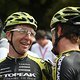 Jeremiah Bishop and Erik Kleinhans of Topeak Ergon Racing 2 after finishing 4th on the stage during stage 6 of the 2016 Absa Cape Epic Mountain Bike stage race from Boschendal in Stellenbosch, South Africa on the 19th March 2015

Photo by Shaun Roy