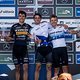 Die schnellsten U23-Herren der Saison 2021: Simone Avondetto, Martin Vidaurre und Joel Roth (von links)
