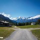 Was für eine Aussicht! Beim Start auf der Hannigalp wurde uns Bikern ein super Alpenpanorama geboten.