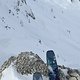 Skitour: heikle Steilabfahrt mit Pulver, Klettereinlage, schlechter Sicht und Langlaufeinheit; zum Schluss noch ein Paar Pulverhänge mitgenommen