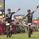 Aleix Espargaro Villa and Ibon Zugasti of ORBEA FACTORY celebrate finishing during the final stage (stage 7) of the 2019 Absa Cape Epic Mountain Bike stage race from the University of Stellenbosch Sports Fields in Stellenbosch to Val de Vie Estate in