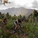 Urs Huber of team BULLS and Jordan Sarrou and Matthew Beers of team NinetyOne-songo-Specialized during stage 6 of the 2021 Absa Cape Epic Mountain Bike stage race from CPUT Wellington to CPUT Wellington, South Africa on the 23rd October 2021

Photo b