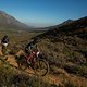 Candice Lil &amp; Adelheid Morath in Jonkershoek during the final stage (stage 7) of the 2019 Absa Cape Epic Mountain Bike stage race from the University of Stellenbosch Sports Fields in Stellenbosch to Val de Vie Estate in Paarl, South Africa on the 24t