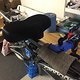 Cannondale Bent (Recumbent), Test fitting the seat!