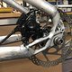 Cannondale Hooligan 2013 (Saeco, Torgny Fjeldskaar Build), Test fit Dura Ace flat mount with adapter to the frame...