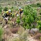 Nino Schurter and Lars Forster of SCOTT SRAM chase hard to make back some time after a puncture during stage 3 of the 2019 Absa Cape Epic Mountain Bike stage race held from Oak Valley Estate in Elgin, South Africa on the 20th March 2019.

Photo by 