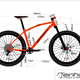 Bike CAD Geometriezeichnung mit Silhouette des Rades. Hier für das einhorn 650b AM.
