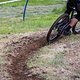Die Wiesenkurve war noch vom letzten Jahr eingefahren