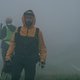 Während ein Teil der MTB-News-Crew (völlig zurecht!) äußerst erbost war, sich am frühen Morgen an die Strecke zu quälen, um dann in der Nebelsuppe festzuhängen …