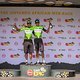 Exxaro Overall leaders Lorenzo Leroux  &amp; Luyanda Thobigunya of Fairtree Cannondale  during stage 3 of the 2021 Absa Cape Epic Mountain Bike stage race from Saronsberg to Saronsberg, Tulbagh, South Africa on the 20th October 2021

Photo by Gary Perkin