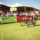 Annika Langvad and Anna van der Breggen from team Investec-Songo-Specialized cosses the finish line after the final stage (stage 7) of the 2019 Absa Cape Epic Mountain Bike stage race from the University of Stellenbosch Sports Fields in Stellenbosch 