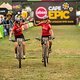 Pauline Ferrand Prevot &amp; Robyn de Groot of BMC MTB Racing win stage 4 of the 2022 Absa Cape Epic Mountain Bike stage race from Elandskloof in Greyton to Elandskloof in Greyton, South Africa on the 24th March 2022.