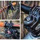 Das Deity-Cockpit mit 50 mm Copperhead-Vorbau und Acros-Steuersatz. An der Magura MT7-Bremse sind Loic Brunis Signature-Hebel montiert. Richtig bissig die Kombo!