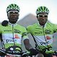 Prince Maseko und Phillimon Sebona sind schon heiß auf die Etappe. Foto: Kelvin Trautman/Cape Epic/SPORTZPICS