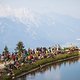 Vorn dran der See, hinten dran die Berge