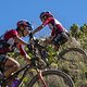 Danielle Strydom and Steph Wohlters during Stage 4 of the 2024 Absa Cape Epic Mountain Bike stage race from CPUT, Wellington to CPUT, Wellington, South Africa on 21 March 2024. Photo by Dom Barnardt /Cape Epic
PLEASE ENSURE THE APPROPRIATE CREDIT IS 