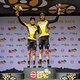 Jordan Sarrou and Matt Beers of NinetyOne-songo-Specialized retain the yellow jersey during stage 6 of the 2021 Absa Cape Epic Mountain Bike stage race from CPUT Wellington to CPUT Wellington, South Africa on the 23rd October 2021

Photo by Nick Muzi