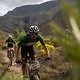 Heiner Mora and Natalia Navarro of team Sueños Café CBZ Asfalto during stage 2 of the 2022 Absa Cape Epic Mountain Bike stage race from Lourensford Wine Estate to Elandskloof in Greyton, South Africa on the 22nd March 2022.
