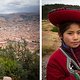 Als wir an unserem Aussichtspunkt über Cusco ankamen, liefen uns diese Einheimischen über den Weg - inklusive Lama...