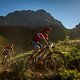 Matthew Beers &amp; Alan Hatherly of team Specialized Foundation NAD in Jonkershoek during the final stage (stage 7) of the 2019 Absa Cape Epic Mountain Bike stage race from the University of Stellenbosch Sports Fields in Stellenbosch to Val de Vie Estat