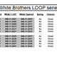 White Brothers LOOP - Modellübersicht