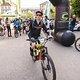 Ex-EWS-Racer Jerome Clementz war auch auf seinem Cannondale E-Bike am Start.