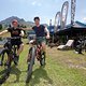 Jürgen Schlender von Alutech Cycling und Daniel Gottschall von Alutech Trail Force Team