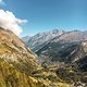 Blick auf Zermatt, Dom und Täschhorn