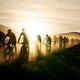 Riders silhouetted against the rising sun during stage 2 of the 2019 Absa Cape Epic Mountain Bike stage race from Hermanus High School in Hermanus to Oak Valley Estate in Elgin, South Africa on the 19th March 2019

Photo by Nick Muzik/Cape Epic