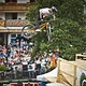 Action beim Slopestyle Contest