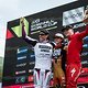 Das Podium der Männer: Jackson Goldstone gewinnt vor Amaury Pierron und Jordan Williams.