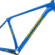 Die Retro-Rahmensets mit Cannondale Ocho-Federgabel sind in blau …