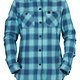 Sweet Protection SS15 womens flannel shirt-gunmetal blue+mint green