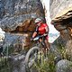 #HoudenbekHeaven - Stage 4. Renowned for it’s truly unique sculptured singletrack through rock formations in the Koue Bokkeveld, this is a stage like no other! Riders were taken towards Morester, a farm owned by Charl van der Merwe. The mountain biki