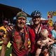 The last fiinishers father &amp; son - Gustav &amp; Retief Joyce at the finish of the final stage (stage 7) of the 2019 Absa Cape Epic Mountain Bike stage race from the University of Stellenbosch Sports Fields in Stellenbosch to Val de Vie Estate in Paarl, S