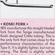 Ibis koski fork with straight blade wtb designed tubing